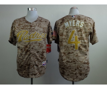 San Diego Padres #4 Wil Myers 2014 Camo Jersey