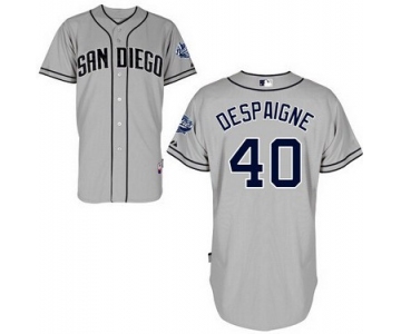 San Diego Padres #40 Odrisamer Despaigne Gray Jersey