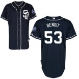 San Diego Padres #53 Joaquin Benoit Navy Blue Jersey