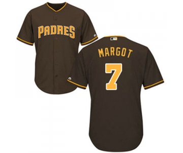 San Diego Padres 7 Manuel Margot Brown New Cool Base Stitched Baseball Jersey