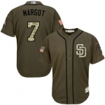San Diego Padres 7 Manuel Margot Green Salute to Service Stitched Baseball Jersey
