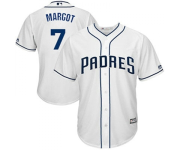 San Diego Padres 7 Manuel Margot White New Cool Base Stitched Baseball Jersey