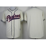 San Diego Padres Blank 1948 Cream Jersey