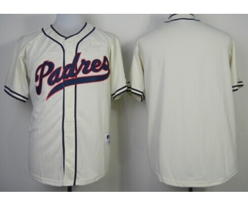 San Diego Padres Blank 1948 Cream Jersey