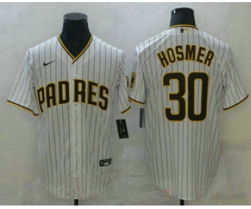 men's san diego padres #30 ha eric hosmer white stitched mlb cool base nike jersey