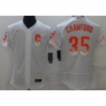 Men's San Francisco Giants #35 Brandon Crawford White 2021 City Connect Stitched MLB Flex Base Nike Jersey