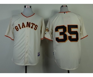 San Francisco Giants #35 Brandon Crawford Cream Jersey
