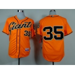 San Francisco Giants #35 Brandon Crawford Orange Jersey