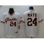 Men San Francisco Giants 24 Mays White Game 2021 Nike MLB Jersey