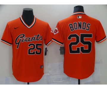 Men San Francisco Giants 25 Bonds Orange Game Nike 2021 MLB Jersey