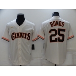 Men's San Francisco Giants #25 Barry Bonds Cream Cooperstown Collection Cool Base Stitched Nike Jersey