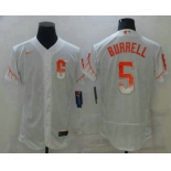 Men's San Francisco Giants #5 Pat Burrell White 2021 City Connect Stitched MLB Flex Base Nike Jersey