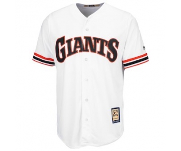 Men's San Francisco Giants Majestic Blank White Home Cooperstown Cool Base Team Jersey