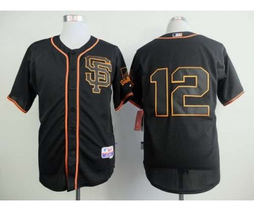 San Francisco Giants #12 Joe Panik 2015 Black SF Edition Jersey
