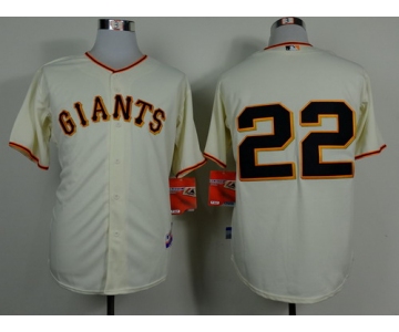 San Francisco Giants #22 Jake Peavy Cream Cool Base Jersey