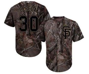 San Francisco Giants #30 Orlando Cepeda Camo Realtree Collection Cool Base Stitched MLB Jersey