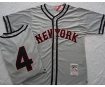 San Francisco Giants #4 Mel Ott 1984 Gray Throwback Jersey
