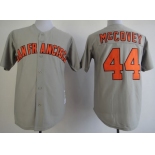 San Francisco Giants 44 Willie McCovey 1973 Gray Throwback Jersey