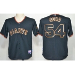 San Francisco Giants #54 Sergio Romo Black Jersey