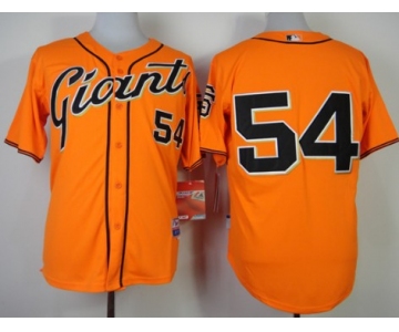 San Francisco Giants #54 Sergio Romo Orange Jersey