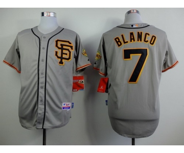 San Francisco Giants #7 Gregor Blanco Gray SF Edition Jersey