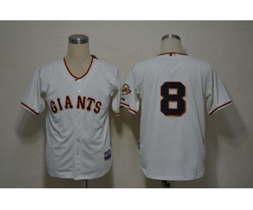 San Francisco Giants #8 Hunter Pence Cream Jersey