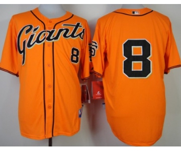 San Francisco Giants #8 Hunter Pence Orange Jersey