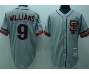 San Francisco Giants #9 Matt Williams 1989 Gray Throwback Jersey