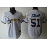 Seattle Mariners #51 Ichiro Suzuki 1979 White Pullover Jersey
