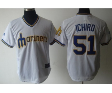 Seattle Mariners #51 Ichiro Suzuki 1979 White Pullover Jersey