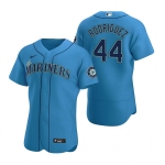 Men's Seattle Mariners #44 Julio Rodríguez Royal Flex Base Stitched Jersey