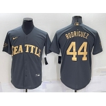 Men's Seattle Mariners #44 Julio Rodriguez Grey 2022 All Star Stitched Cool Base Nike Jersey