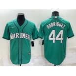 Men's Seattle Mariners #44 Julio Rodriguez Ray Green Stitched MLB Cool Base Nike Jersey