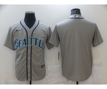 Men Seattle Mariners Blank Grey Game 2021 Nike MLB Jersey