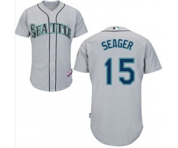 Men's Seattle Mariners #15 Kyle Seager Gray Jersey