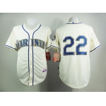 Men's Seattle Mariners #22 Robinson Cano Cream Jersey