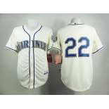 Men's Seattle Mariners #22 Robinson Cano Cream Jersey