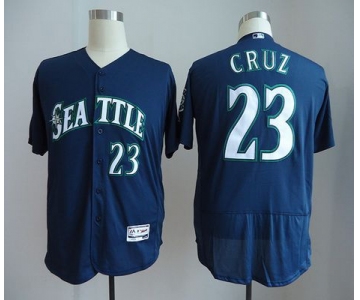 Men's Seattle Mariners #22 Robinson Cano Navy Blue Stitched MLB Majestic Flex Base Jersey