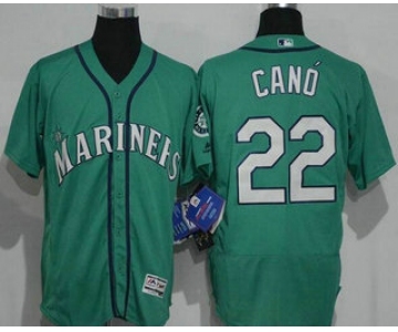 Men's Seattle Mariners #22 Robinson Cano Stitched MLB 2016 Majestic Flex Base Jersey