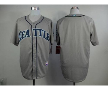 Men's Seattle Mariners Blank Gray Jersey