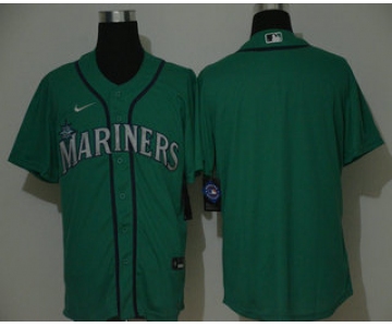 Men's Seattle Mariners Blank Green Stitched MLB Cool Base Nike Jersey