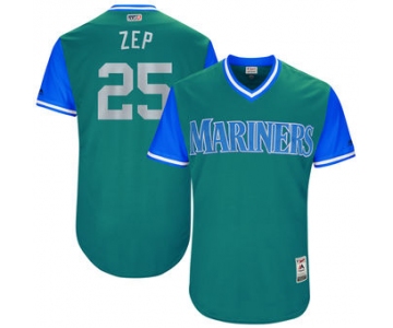 Men's Seattle Mariners Marc Rzepczynski Zep Majestic Aqua 2017 Players Weekend Authentic Jersey