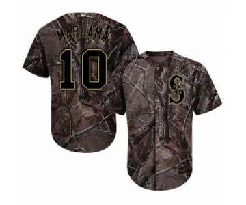 Seattle Mariners #10 Mike Marjama Camo Realtree Collection Cool Base Stitched MLB Jersey