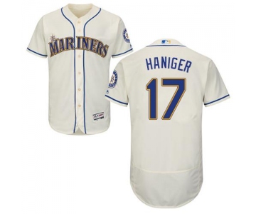 Seattle Mariners #17 Mitch Haniger Cream Flexbase Authentic Collection Stitched Baseball Jersey