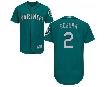 Seattle Mariners #2 Jean Segura Green Flexbase Authentic Collection Stitched Baseball Jersey