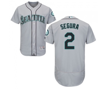 Seattle Mariners #2 Jean Segura Grey Flexbase Authentic Collection Stitched Baseball Jersey