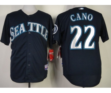 Seattle Mariners #22 Robinson Cano 2014 Navy Blue Jersey
