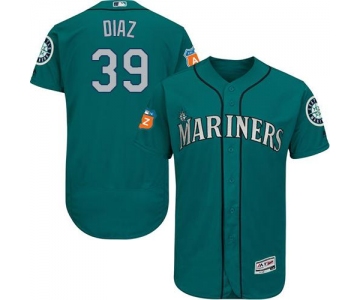 Seattle Mariners #39 Edwin Diaz Green Flexbase Authentic Collection Stitched Baseball Jersey