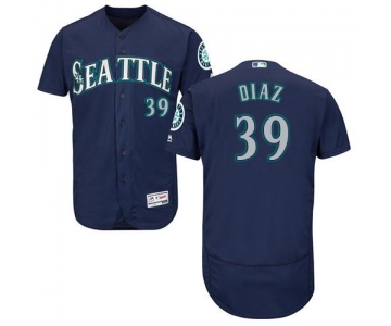 Seattle Mariners #39 Edwin Diaz Navy Blue Flexbase Authentic Collection Stitched Baseball Jersey