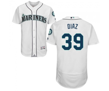 Seattle Mariners #39 Edwin Diaz White Flexbase Authentic Collection Stitched Baseball Jersey
